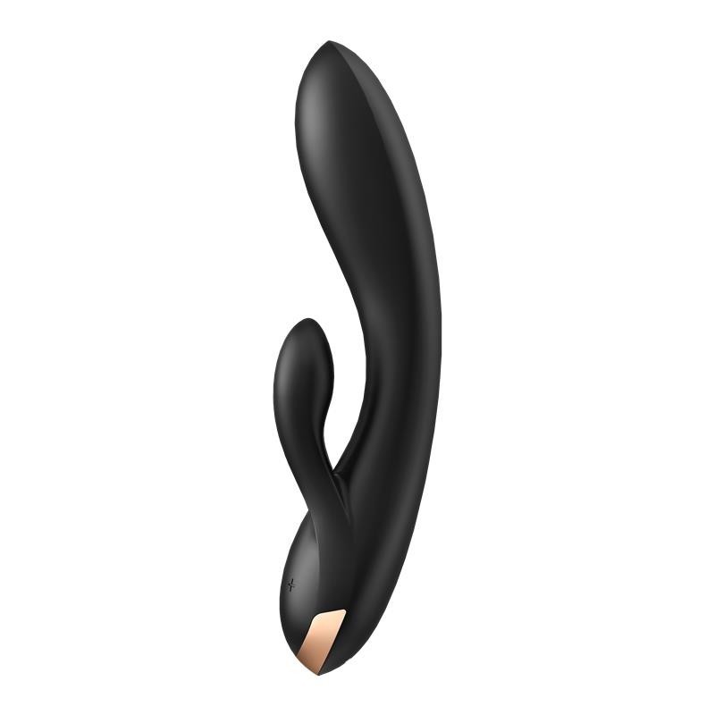 Vibromasseur Double Flex point G 3 Moteurs Satisfyer APP Connect Noir
