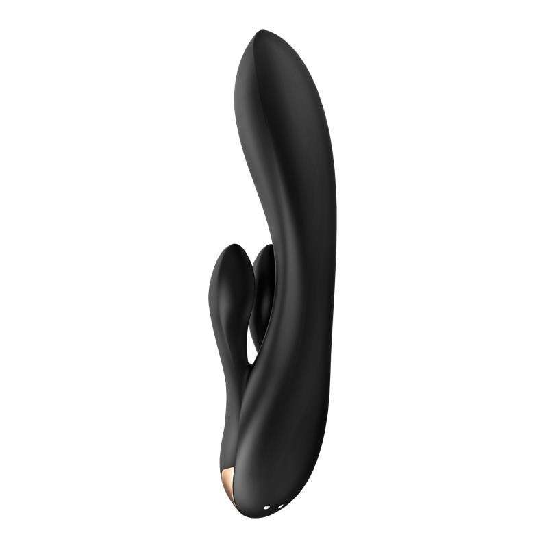 Vibromasseur Double Flex point G 3 Moteurs Satisfyer APP Connect Noir