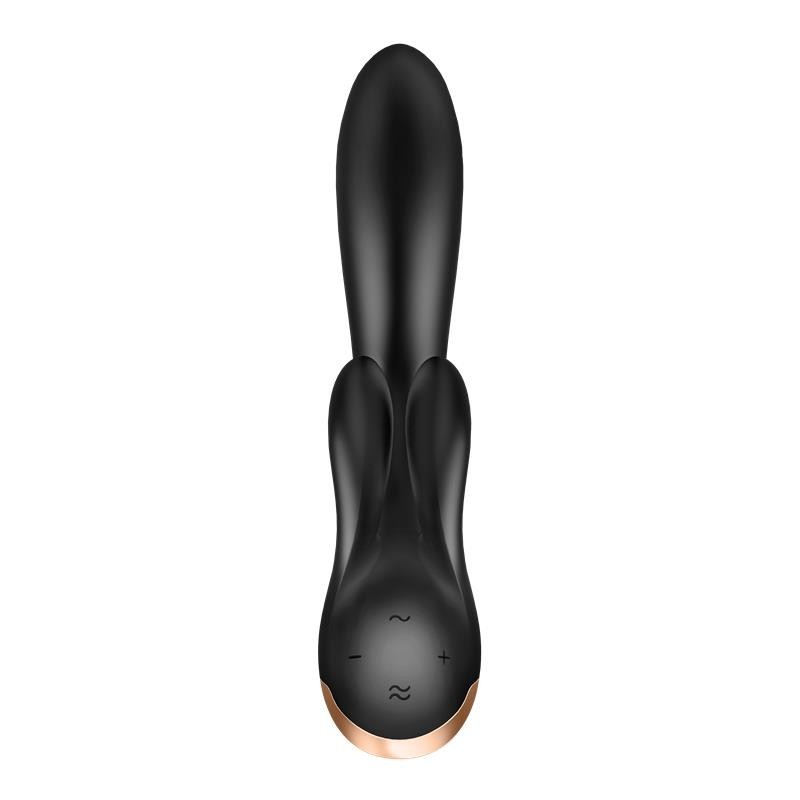 Vibromasseur Double Flex point G 3 Moteurs Satisfyer APP Connect Noir