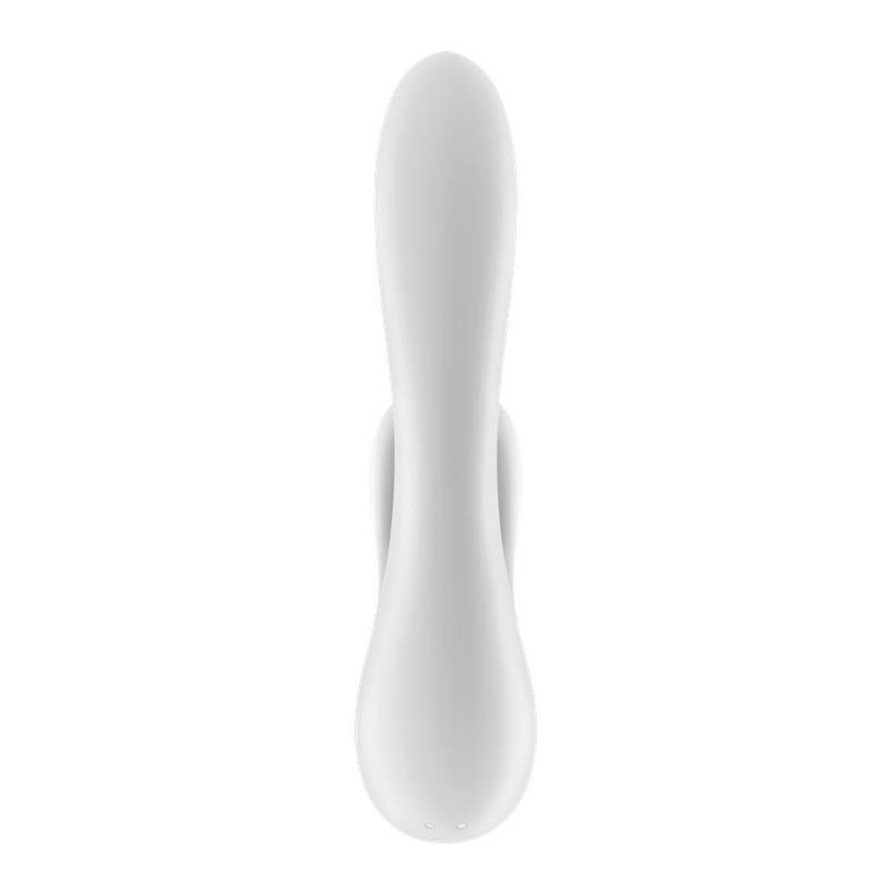 vibromasseur Double Flex point G 3 Moteurs Satisfyer APP Connect Blanc