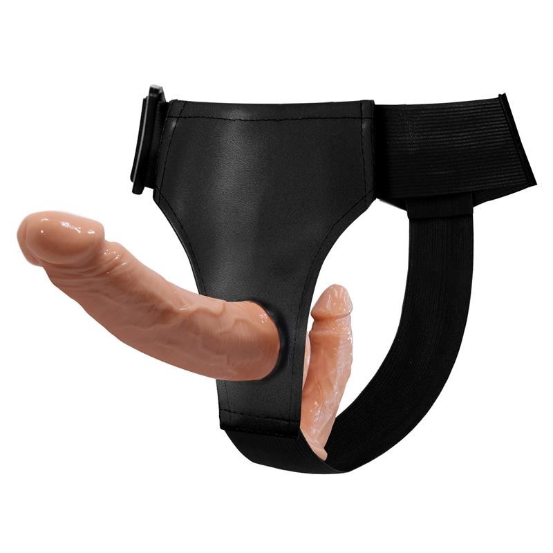 harnais avec gode double réaliste