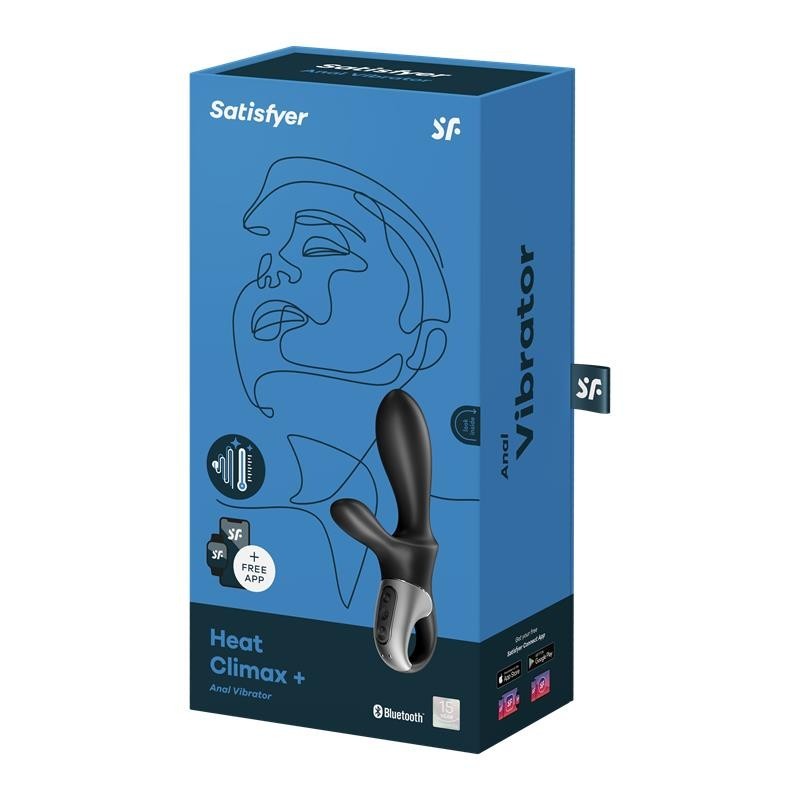 Heat Climax Vibromasseur avec APP point G, point P et Perineo Fonction de chaud USB magnetique