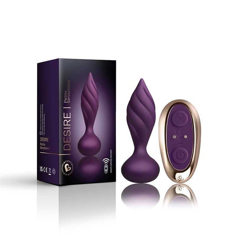 Plug Anal avec Contrôle À Distance Petite Sensations Désir mauve