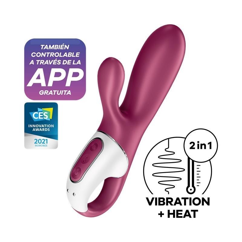 Hot Bunnet vibromasseur avec lapin effet chaud APP Satisfyer Connect