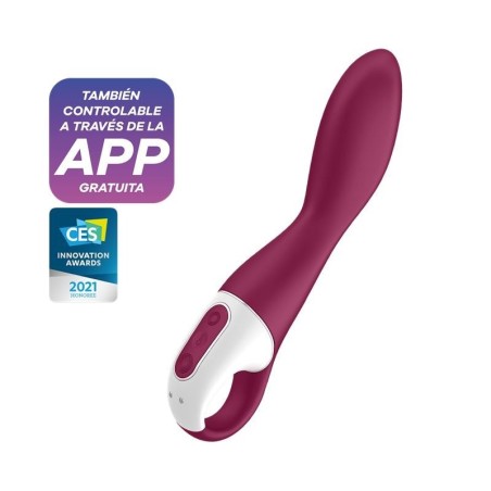 Vibromasseur chauffant à effet chauffant avec application Satisfyer Connect