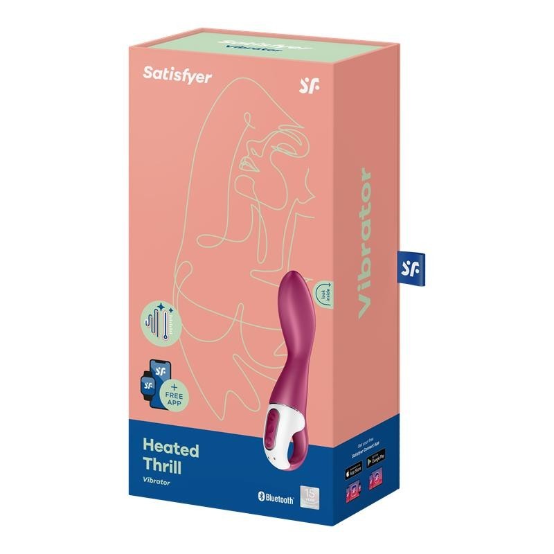 Vibromasseur chauffant à effet chauffant avec application Satisfyer Connect