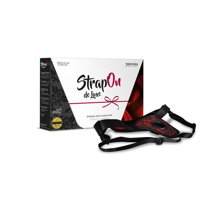 harnais de Luxe sans dos rouge S - XL