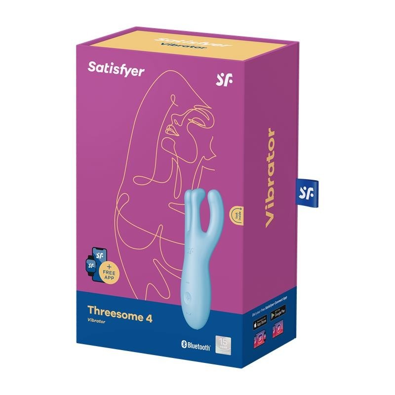 Trio 4 APP Satisfyer Connect Bleu