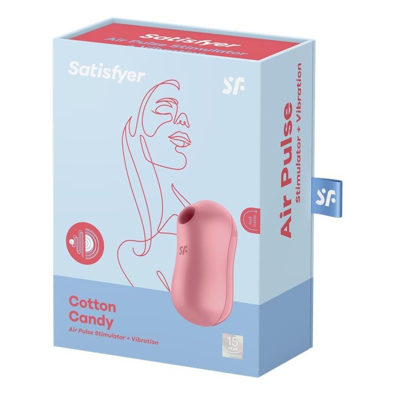 Cotton Candet suceur de Clítoris et Vibromasseur rouge Clair