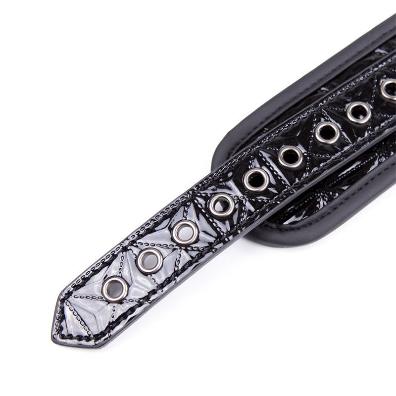 Collier avec laisse Sapphire cuir végan