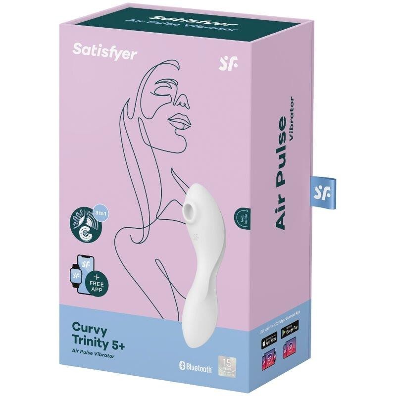 Curvy Trinity 5 avec application Satisfyer Connect Blanc