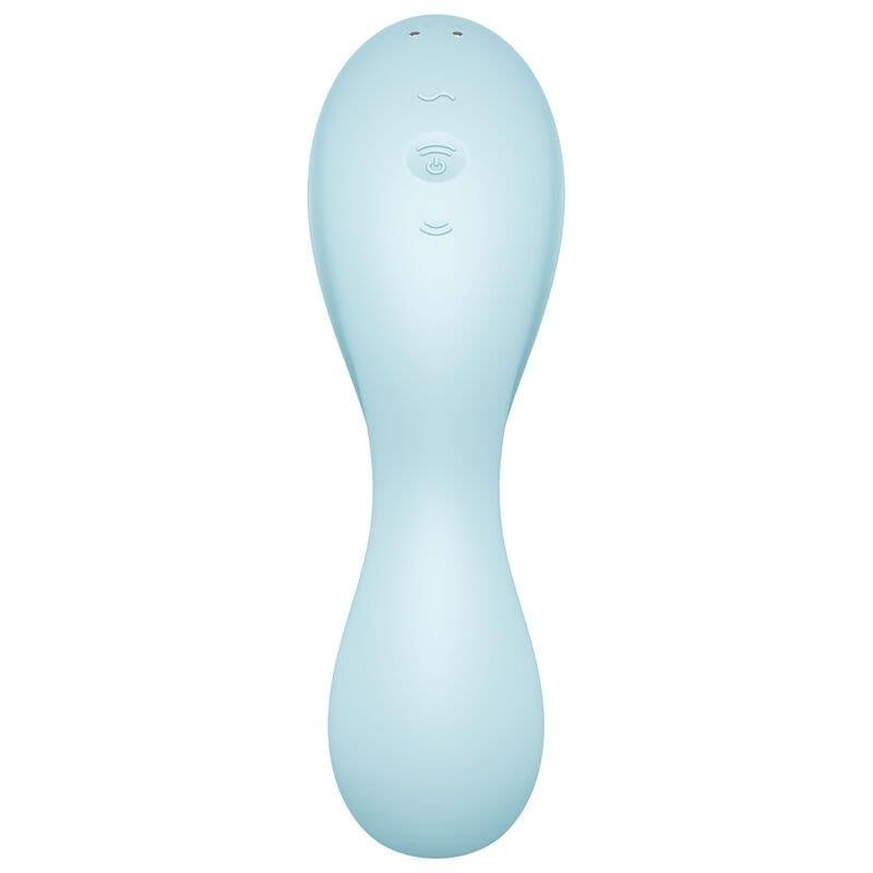 Curvy Trinity 5 avec application Satisfyer Connect Bleu