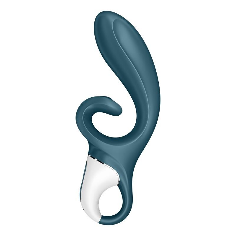 Vibromasseur Hug Me avec application Satisfyer Connect Gris bleu