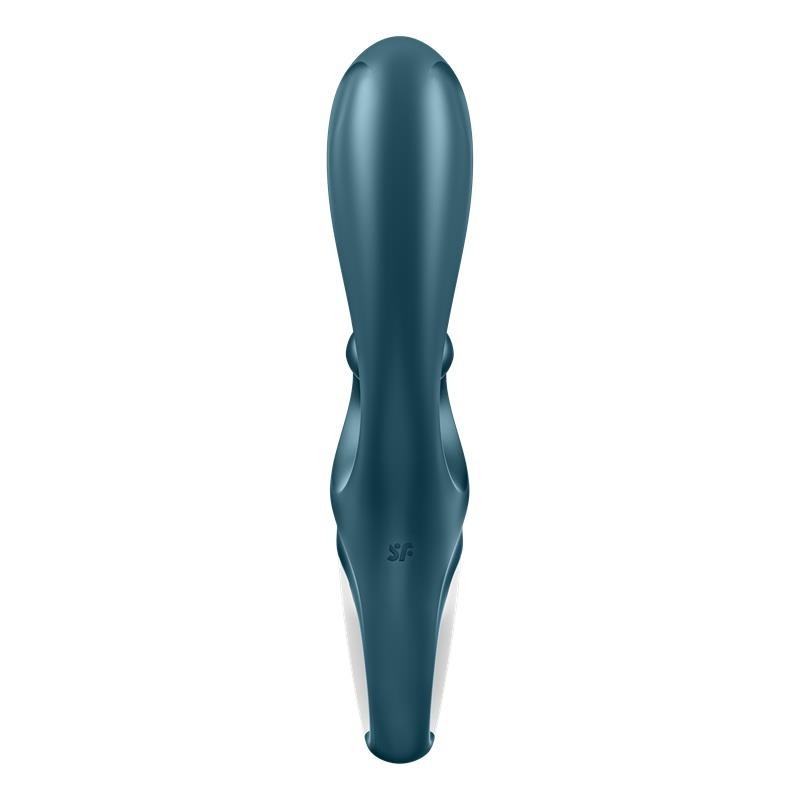 Vibromasseur Hug Me avec application Satisfyer Connect Gris bleu