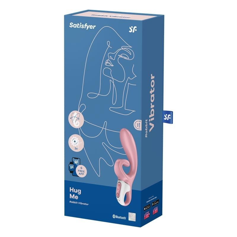 vibromasseur Hug Me avec APP Satisfyer Connect Rose