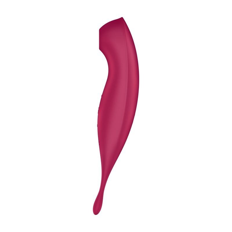 Twirling Pro suceur et Vibromasseur APP Satisfyer Connect rouge Foncé