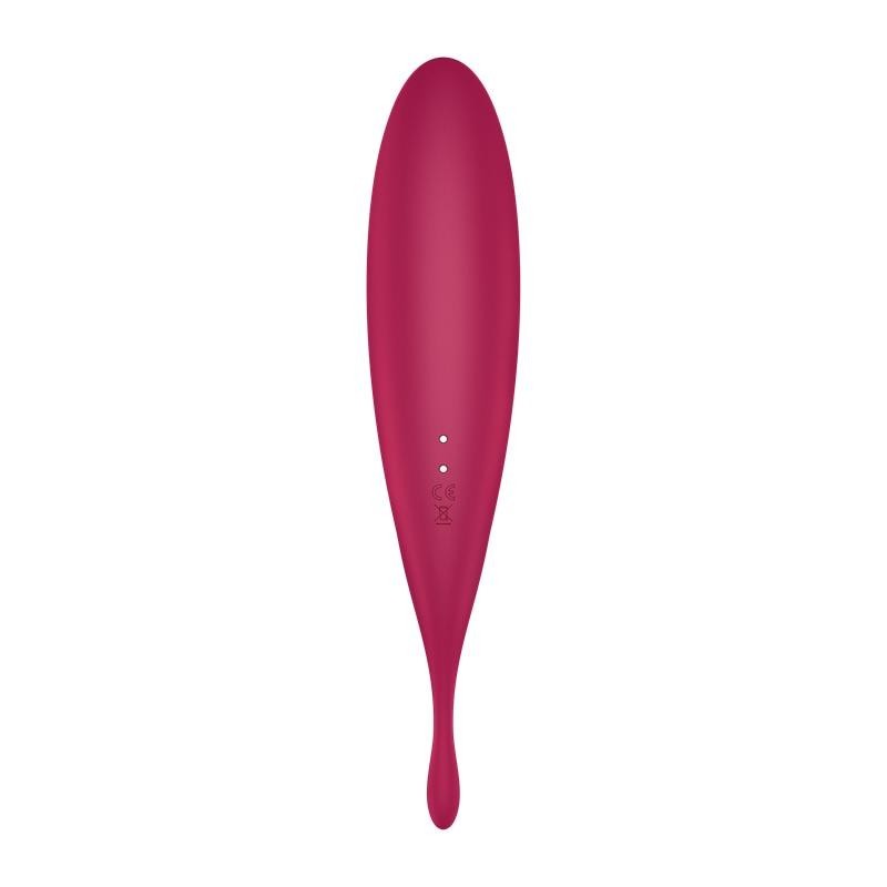 Twirling Pro suceur et Vibromasseur APP Satisfyer Connect rouge Foncé