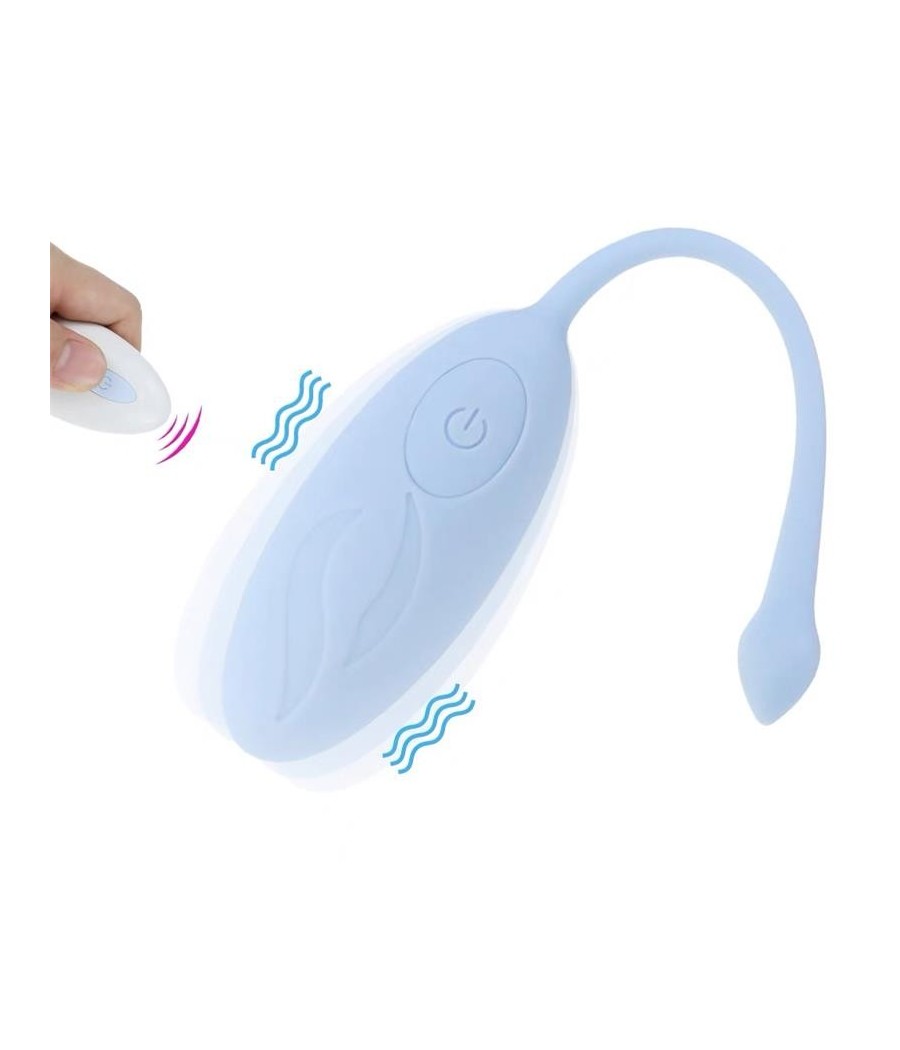 oeuf vibrant telecommande Bleu