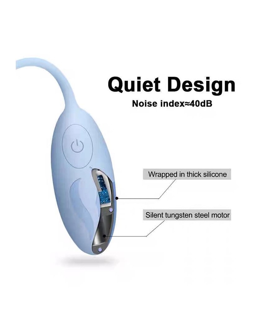 oeuf vibrant telecommande Bleu