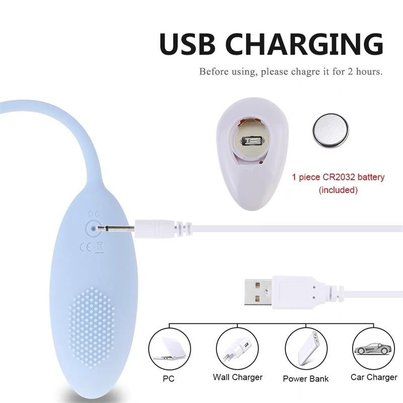 oeuf vibrant telecommande Bleu