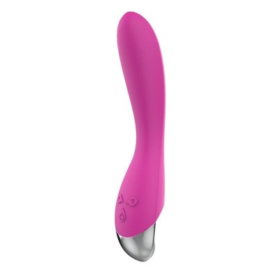 vibromasseur 6 fonctions USB rose