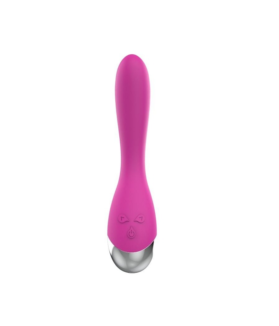 vibromasseur 6 fonctions USB rose