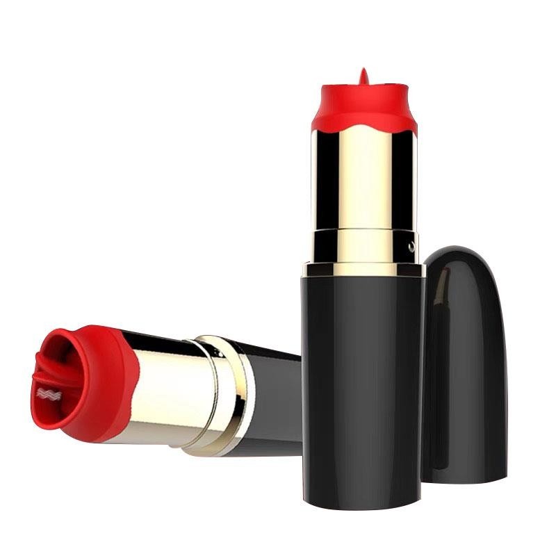 stimulateur de rouge à levres avec langue stimulante USB noir