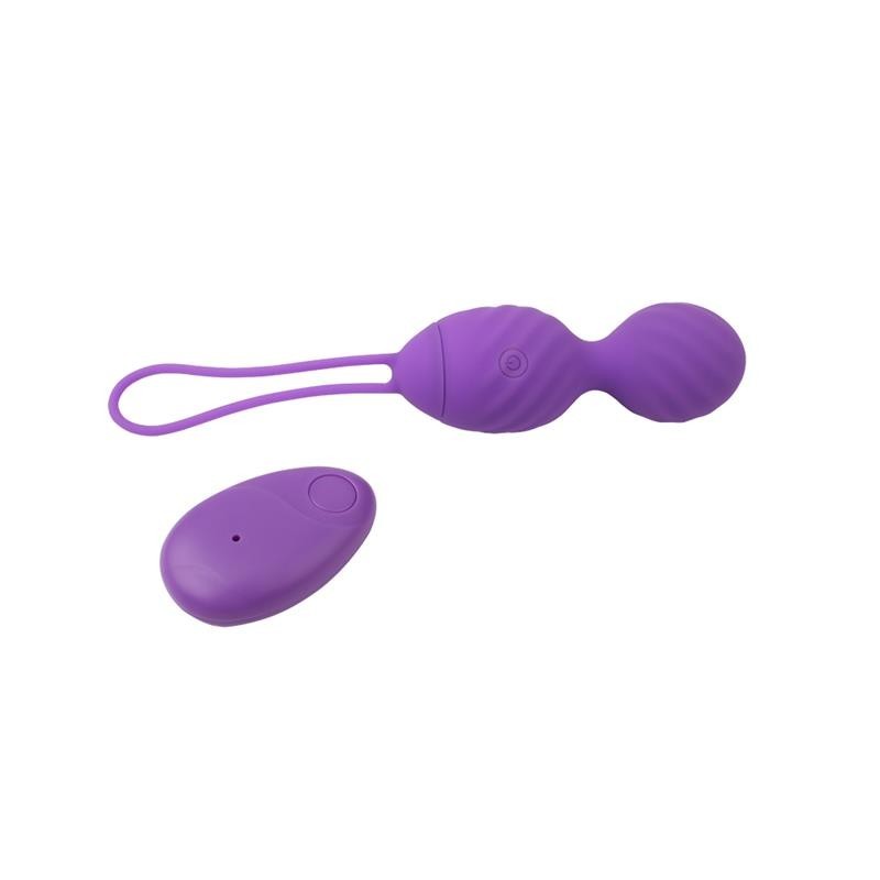 oeuf vibrant télécommande strié USB silicone 7.4