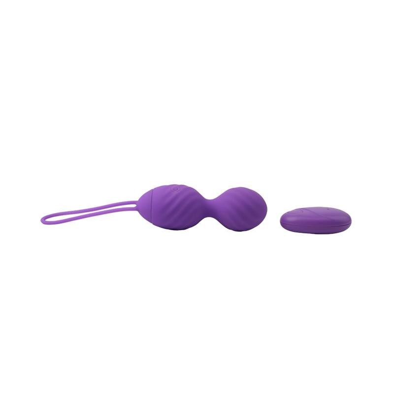 oeuf vibrant télécommande strié USB silicone 7.4