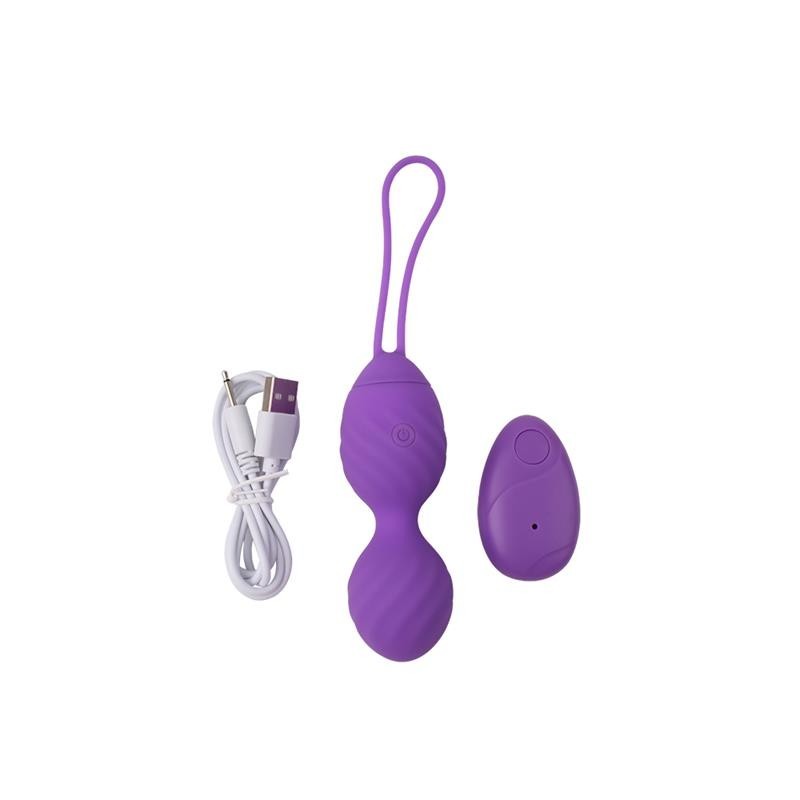 oeuf vibrant télécommande strié USB silicone 7.4