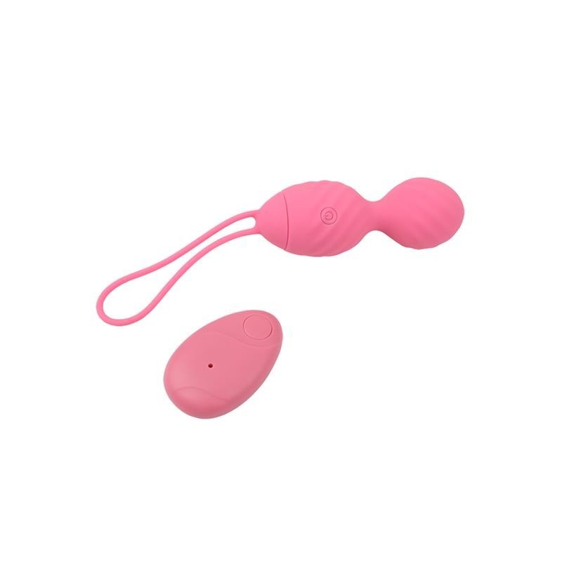oeuf vibrant télécommande strié USB silicone 7.4