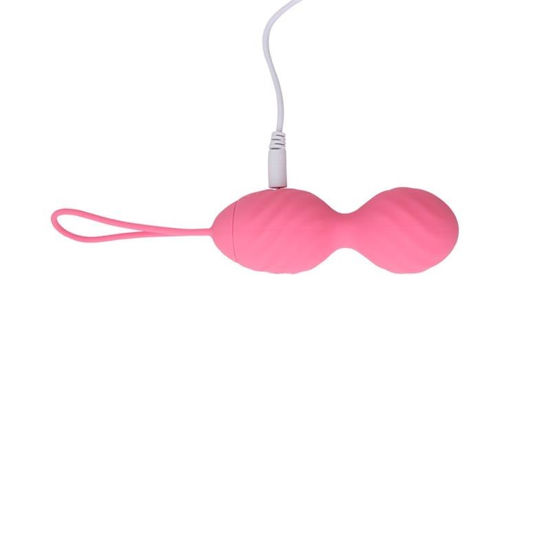 oeuf vibrant télécommande strié USB silicone 7.4