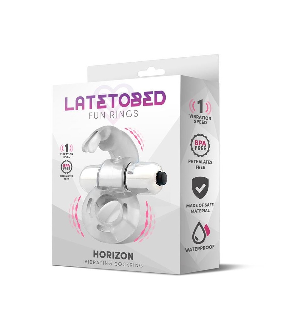 Horizon Anneau Vibromasseur avec lapin transparent