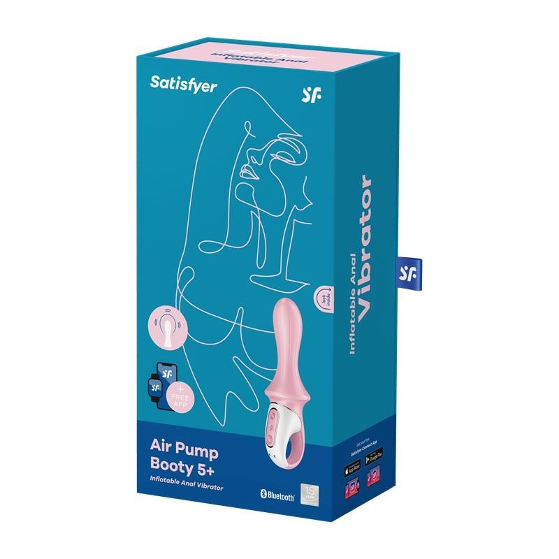 vibromasseur anal avec gonfleur Air Pump Booty 5 avec APP Satisfyer Connect