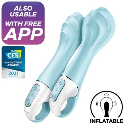 vibromasseur avec pompe à air gonflable, vibromasseur 5 avec application Satisfyer Connect
