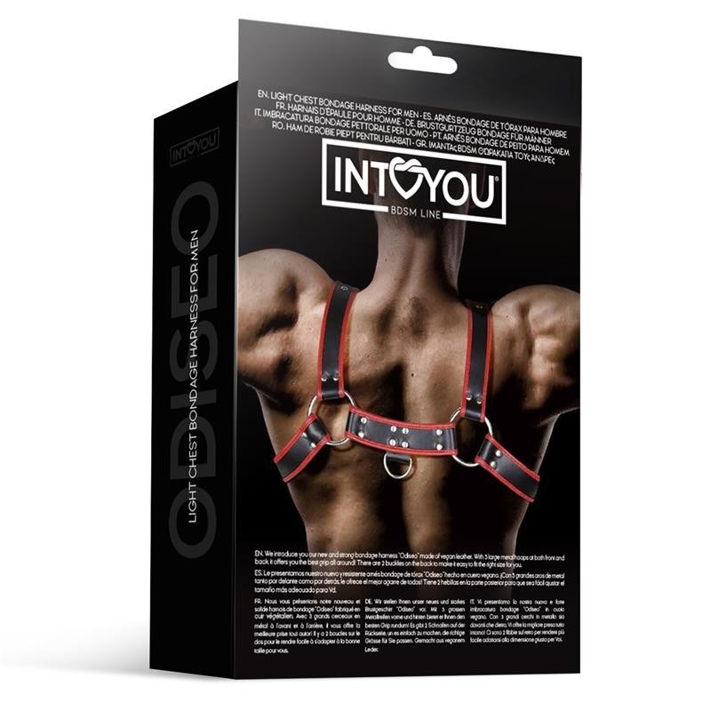 Odiseo harnais Masculin pour le poitrine cuir végan