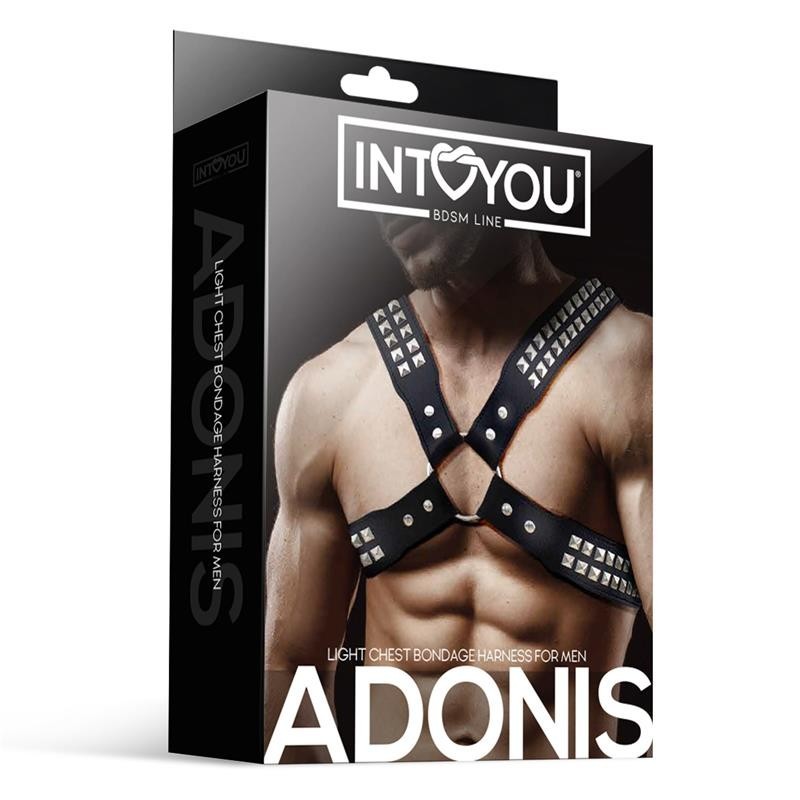 Adonis harnais Masculin pour le poitrine cuir végan