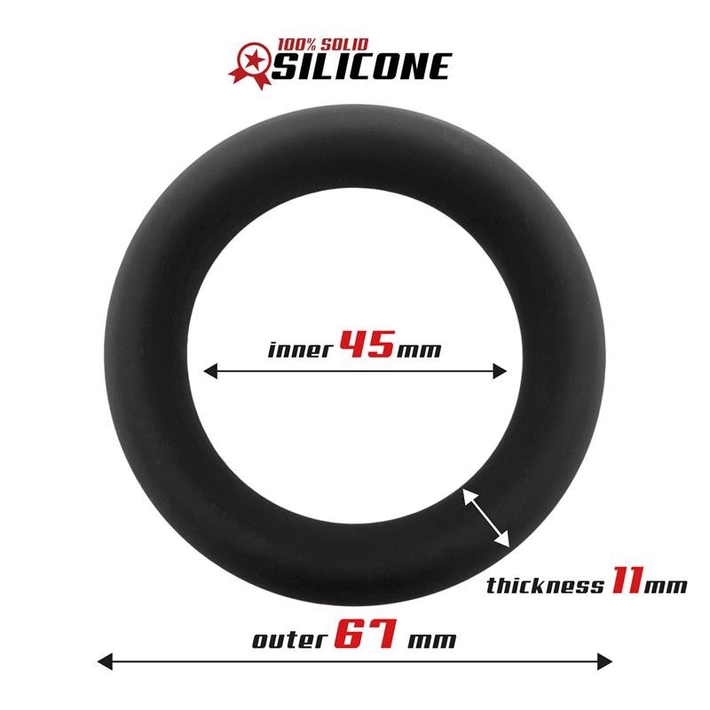 Anneau à pénis silicone solide 4,5 cm