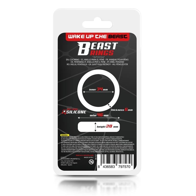 Anneau à pénis silicone Liquide 3.4 cm