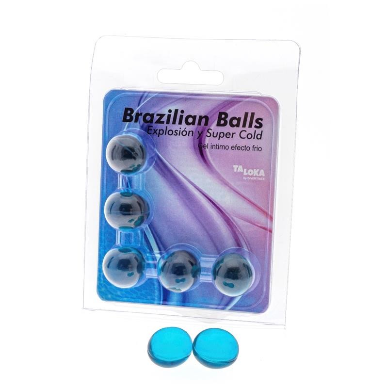 Set 5 Boules Brésiliennes Gel Excitante effet Frío