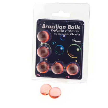 Set 5 Boules Brésiliennes Gel Excitante effet vibration