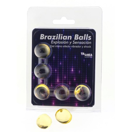 Set 5 Boules Brésiliennes Excitante effet Vibromasseur et Shock