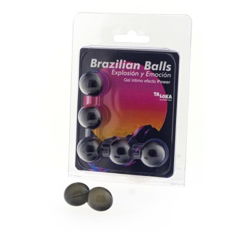 Set 5 Boules Brésiliennes Gel Excitante effet Power