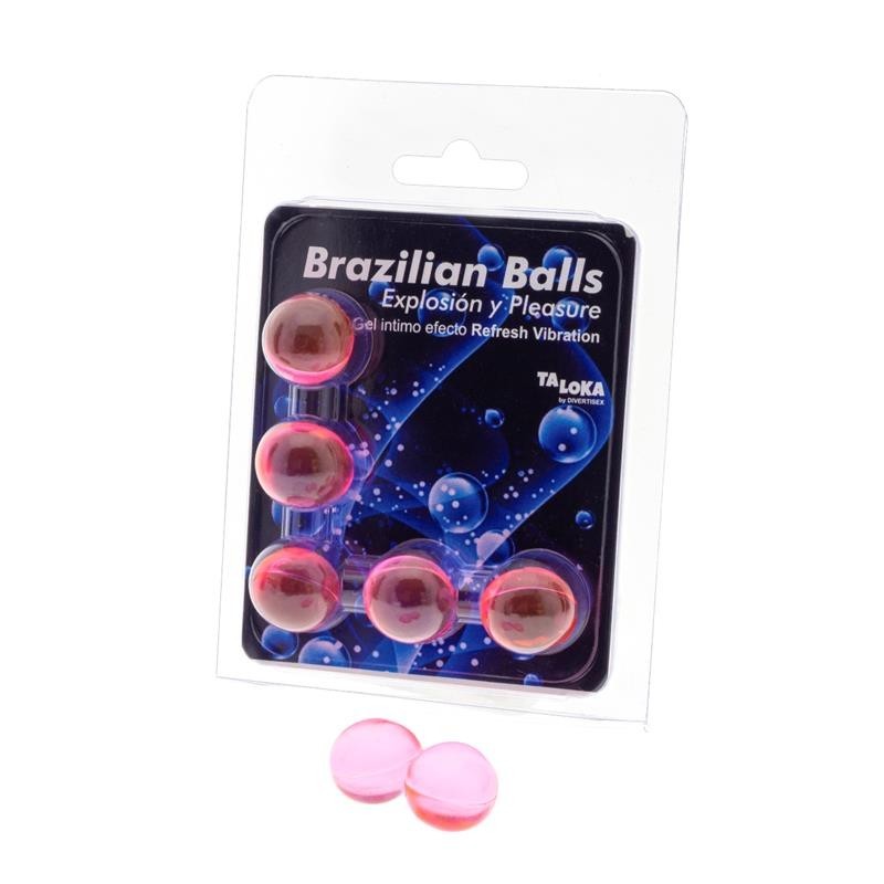 Lot de 5 boules brésiliennes Gel Effet Rafraîchissant Vibration