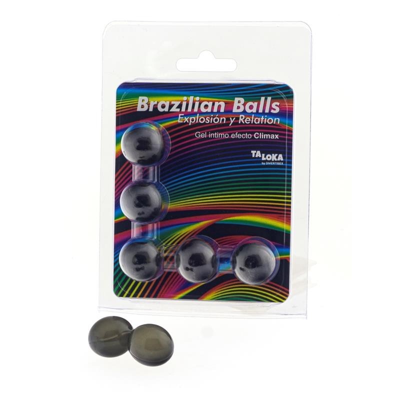 Set 5 Boules Brésiliennes Gel Excitante effet Climax