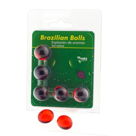 Set 5 Boules Brésiliennes Explosion de gout fraise