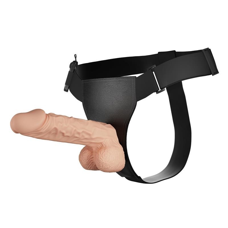 harnais avec gode et vibration 9.4