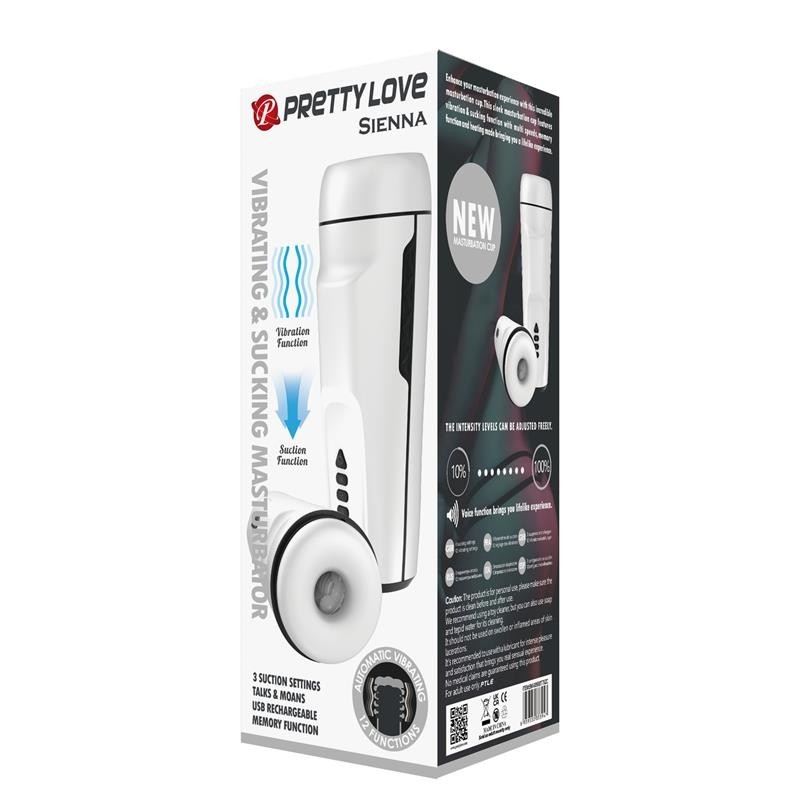 Sienna Masturbateur Masculin vibrant, Voix Sex Talk et Succion