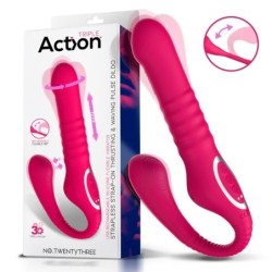 No. TwentyThree vibromasseur Double avec Pulsation et Poussée Flexible 180º