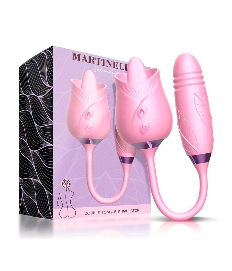 Martinelle langue Stimuladora Clítoris et oeuf avec Thrusting
